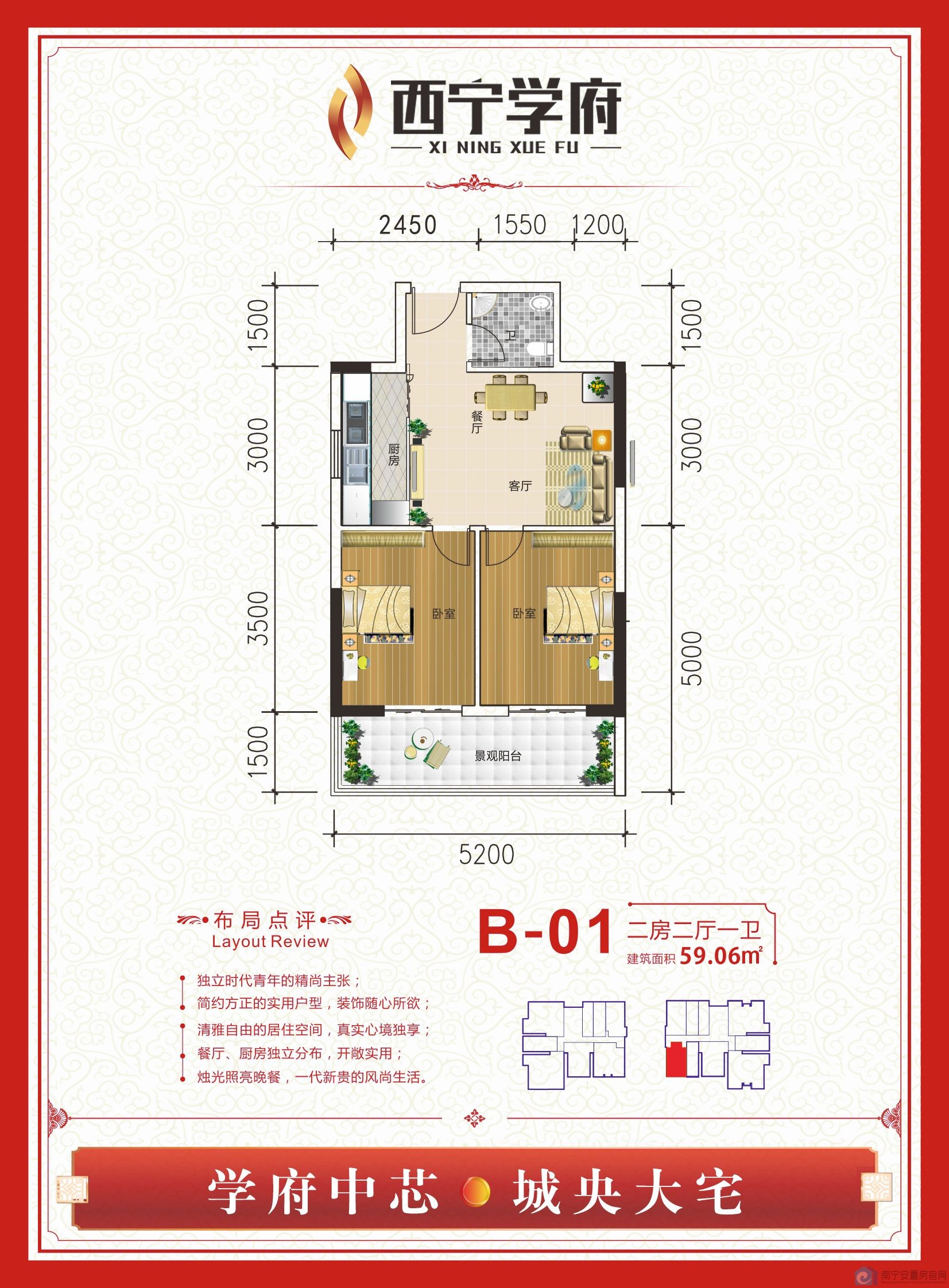 曝光！西宁学府具体位置及在售户型！(图4)